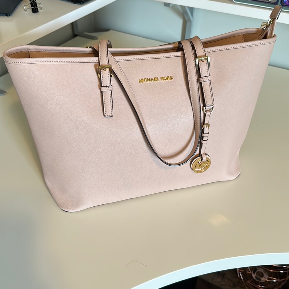 Michael Kors Light Pink Laptop Tote